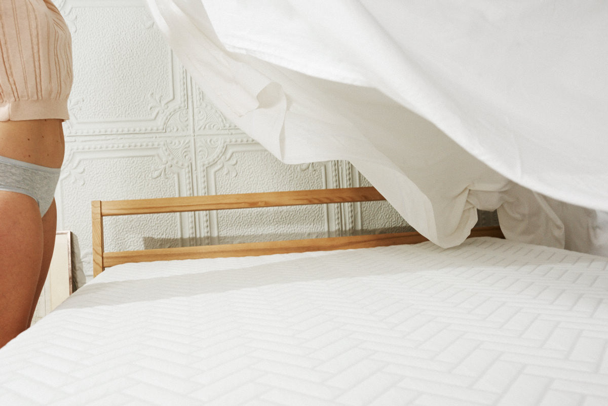 Wright Americanmade bedding Supima Cotton, Stonewashed Linen, White